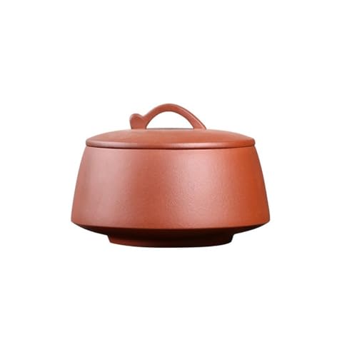 LINKIO Ceramic Food Jar Purple Sand Tea Storage Container Jar Creative Sealed Jar Large Capacity Awakening Tea Jar Retro Tea Set Single Jar Pantry Storage Containers(A)