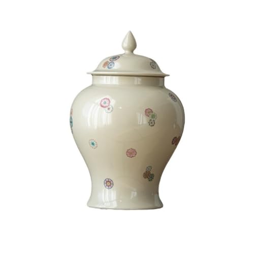 LINKIO Ceramic Food Jar Ceramic Loose Tea Storage Container Jar Large Sealed Jar Large Capacity Tea Storage Jar Tea Set Single Jar Empty Jar Pantry Storage Containers