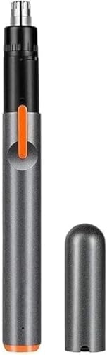 YREAJZVS Mini Ear and Nose Hair Trimmer, Portable USB Rechargeable Trimmer for Men and Women, Waterproof Dual-Edge Blades, Black