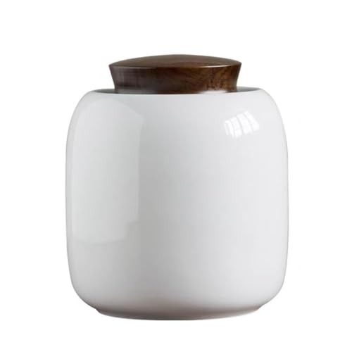 LINKIO Ceramic Food Jar Ceramic Bulk Tea Storage Jar Kitchen Nuts Coffee Grain Sealed Jar Empty Jar Bulk Tea Storage Container Jar Pantry Storage Containers(Large)