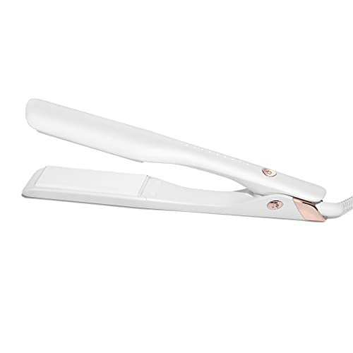 T3 Lucea 1.5 Straightening & Styling Iron, White/Rose Gold, 1 ½”