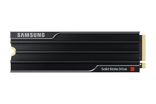 Samsung SSD 9100 PRO with Heatsink 1TB, PCIe 5.0x4 M.2 2280, Seq. Read Speeds Up to 14,800/13,400 MB/s, Best for AI Computing, Gaming, and Heavy Duty Workstations (MZ-VAP1T0CW)