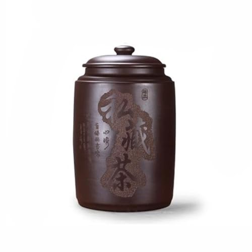 LINKIO Ceramic Food Jar Extra Large Tea Can Loose White Tea Can Sealed Can Large Diameter Large Capacity Tea Can Pantry Storage Containers (Color : B)