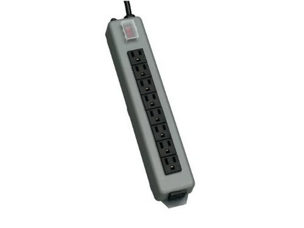 Tripp Lite 9 Outlet Waber Industrial Power Strip, 15ft Cord with 5-15P Plug (UL17CB-15), Black