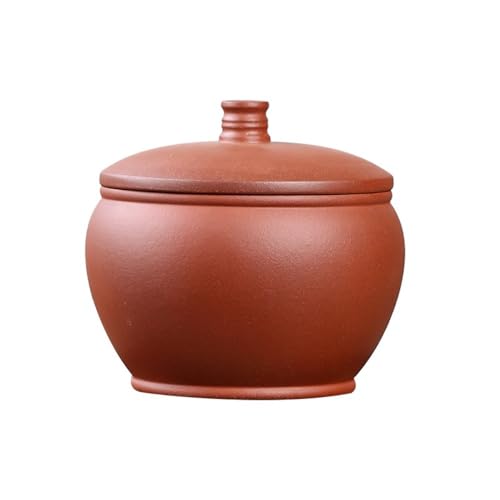 LINKIO Ceramic Food Jar Purple Clay Tea Storage Container Jar Large Sealed Jar Large Capacity Awakening Tea Jar Retro Tea Set Single Jar Pantry Storage Containers(A)