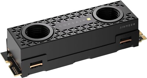 Corsair MP700 PRO Hydro X Series 2TB M.2 PCIe Gen5 x4 NVMe 2.0 SSD – M.2 2280 – Up to 12,400MB/sec Sequential Read – High-Density TLC NAND – Pre-Installed Water Block – Black