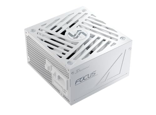 Seasonic Focus GX-850 White ATX3, 850W 80+ Gold Full-Modular, Fan Control in Fanless, Silent, Cooling Mode, 10 Year Warranty, Power Supply for Gaming and Various Application, SRP-FGX851-A5A32SF.