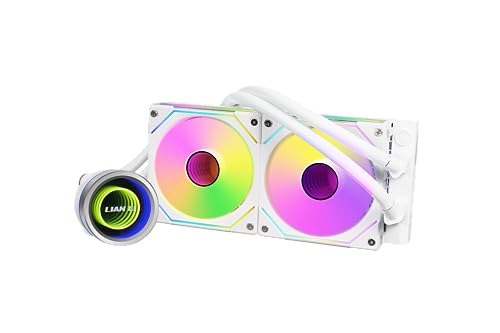Lian Li GA II TRINITY SL-INF 240MM - AIO CPU Liquid Cooler - ARGB daisy-chainable radiator fans or UNI FAN SL-INF fans - for Intel LGA 1700, 1200, 115X, AMD AM5/AM4 Sockets (GA2T24INW.US)