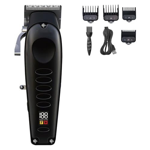 YUSIWOAL Hair Cutting Tool, All Metal Professional Hair Trimmer for Men Rechargeable Beard Hair Clipper Barber Cordless Electric Hair Cutter Machine