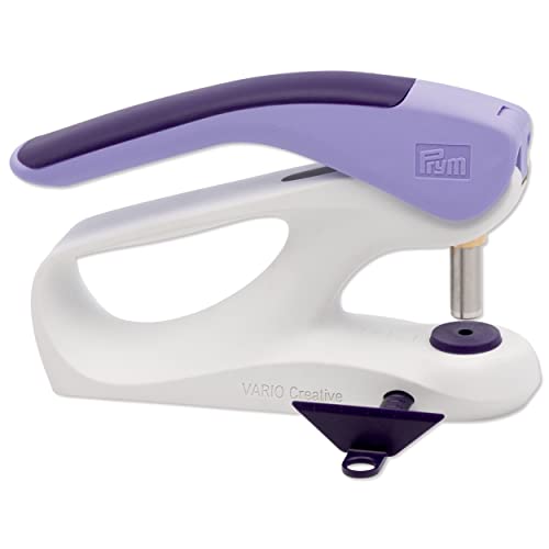 Prym Vario Creative Snaps, Rivets, & Eyelets Fastener Tool, Alabaster White/Dark Violet/Lavender