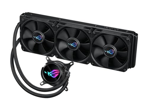 ASUS ROG Strix LC III 360 All-in-one CPU Liquid Cooler with 360° rotatable Water Block, Asetek’s New Gen7 v2 Pump, Premium ROG Fans, and 10+ Custom Aura Lighting Effects