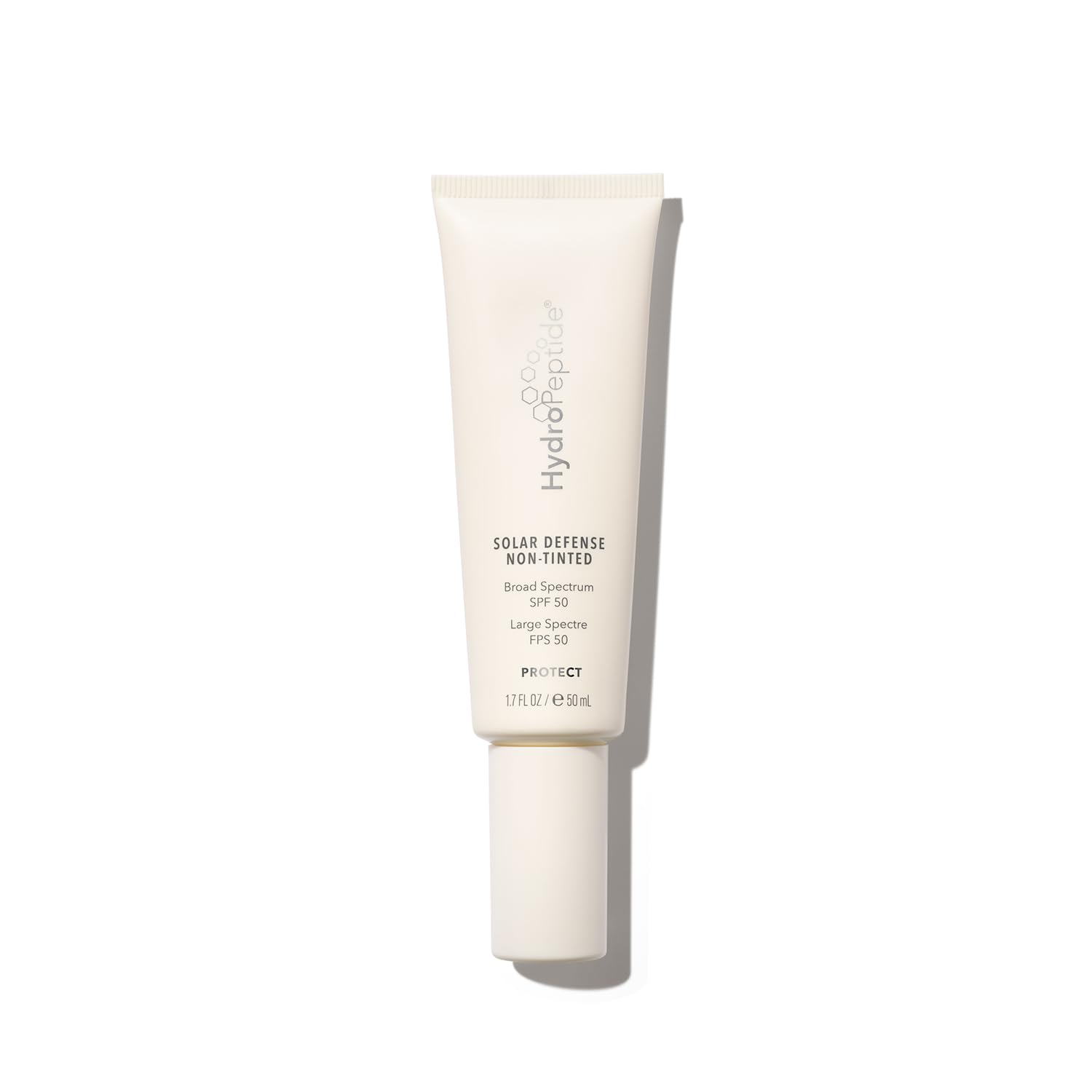 HydroPeptide Solar Defense Face Sunscreen, SPF 50 Broad Spectrum, Non-Tinted, Moisturizer & Antioxidant Rich, 1.7 Ounce