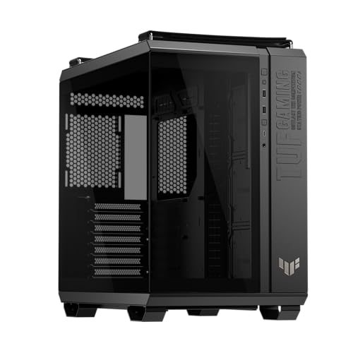 ASUS TUF Gaming GT502 Horizon ATX Mid-Tower Gaming Case (Boundless Panoramic Design, Dual-Chamber, Independent CPU and GPU Cooling Zones, Tool-Free Side Panels, USB 10 Gbps Type-C® Front Panel)
