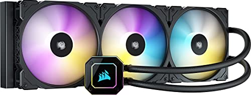 H170i ELITE CAPELLIX Liquid CPU Cooler - 33 Dynamic RGB LEDs - 140mm Fans - 420mm Radiator - COMMANDER CORE Smart Lighting Controller - CORSAIR iCUE Software Compatible - Zero RPM Fan