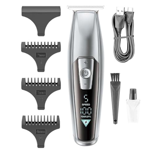 YUSIWOAL Hair Clippers for Men, Hair Clipper Mens Professional Hair Trimmer Electric Hair Cutting Machine LED Display Rechargeable Trimmer for Men