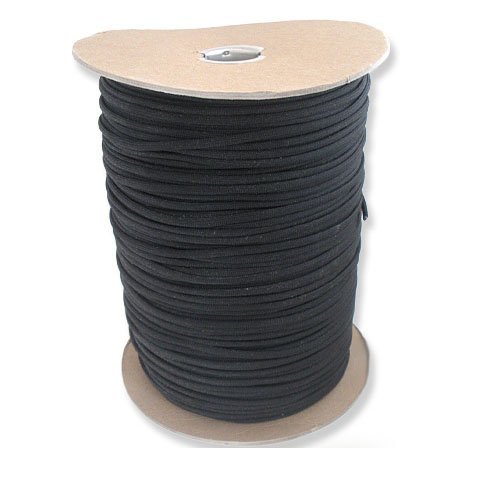 1000 Foot Black Parachute Cord Paracord Type III Military Specification 550