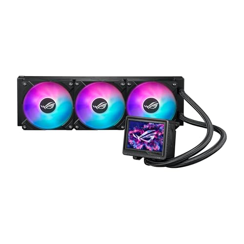 ASUS ROG RYUYJIN III 360 ARGB Extreme All-in-one AIO CPU Liquid Cooler, AMD Ryzen 9000 & Intel Core Ultra Ready, Asetek Gen8 V2 Pump; high Airflow & Static Pressure Magnetic Fans