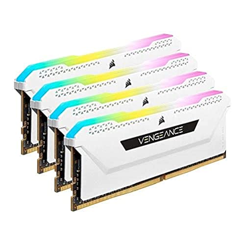 CORSAIR VENGEANCE RGB PRO SL 64GB (4x16GB) DDR4 3600 (PC4-28800) C18 1.35V - White
