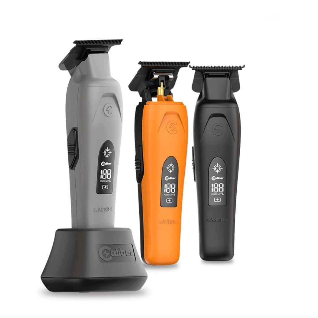 Caliber Laser+ Professional Hair Trimmer, Brushless Motor, LCD Display, DLC Blades, Cordless