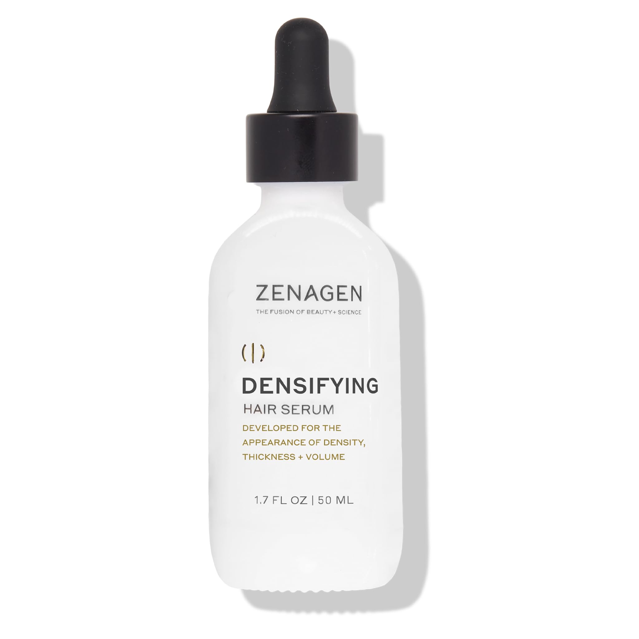 ZENAGEN Densifying Hair Serum for Fine + Thinning Hair | Boosts Hair Density, Strengthens & Nourishes Hair Follicles, Non-Greasy Water-Based Formula, Plant-Based, Vegan, All Hair Types, 1.7 oz