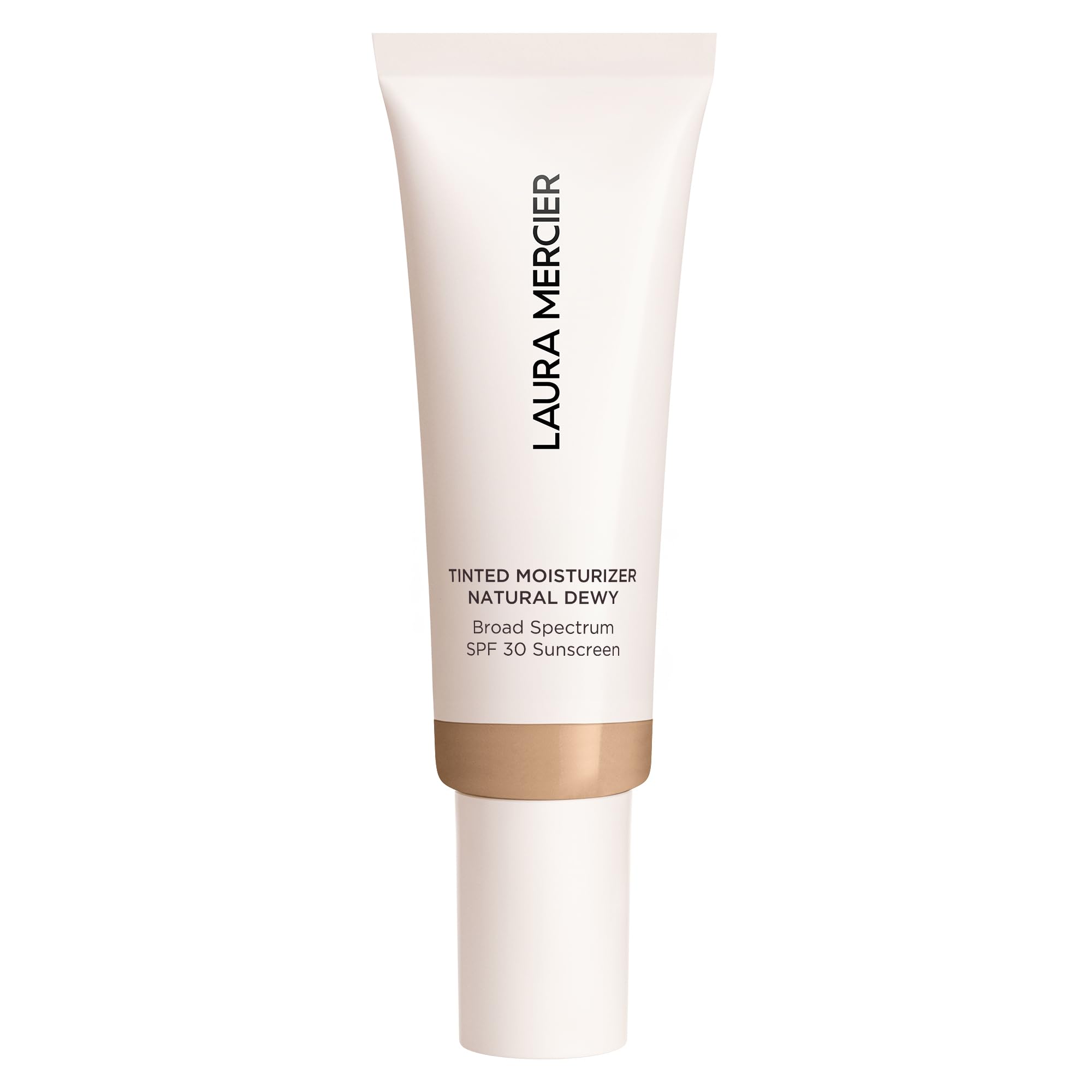 Laura Mercier Tinted Moisturizer Natural Dewy with SPF 30: 24HR+ Hydration, Long Lasting, Sheer to Light, Buildable Coverage, Dewy Finish, Improve Skin Tone and Texture, Skin Tint, Sand