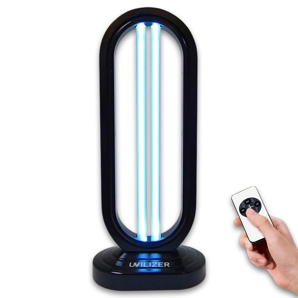 UVLIZER Tower - UV Light Sanitizer & Ultraviolet LED Lamp (UV-C Cleaner for Home, Office, Room | UVC Disinfection Lamp | Kill 99% of Germs, Bacteria, Virus, Mold, Dust Mites | USA)