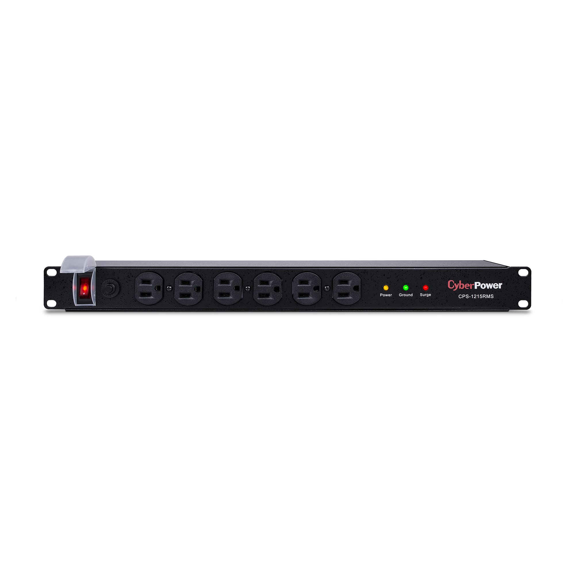 CyberPower CPS1215RMS Surge Protector, 120V/15A, 12 Outlets, 15 ft Power Cord, 1U Rackmount