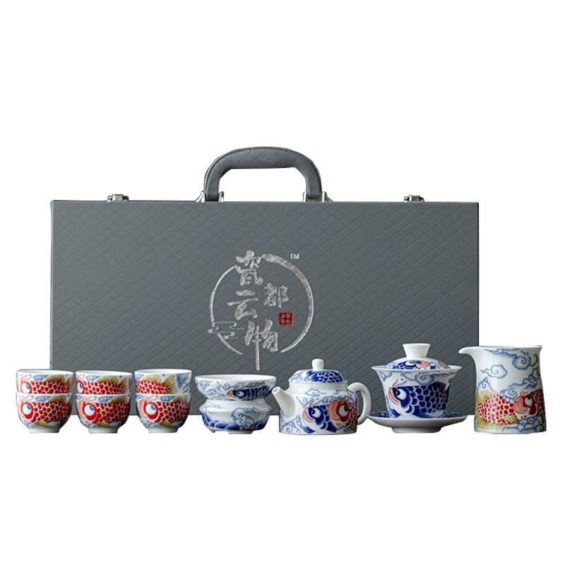 LINKIO Ceramic Food Jar Tea Set Sheep Fat Jade Full Color Ceramic Bulk Tea Storage Jar Kitchen Sealed Storage Jar Home Use Pantry Storage Containers
