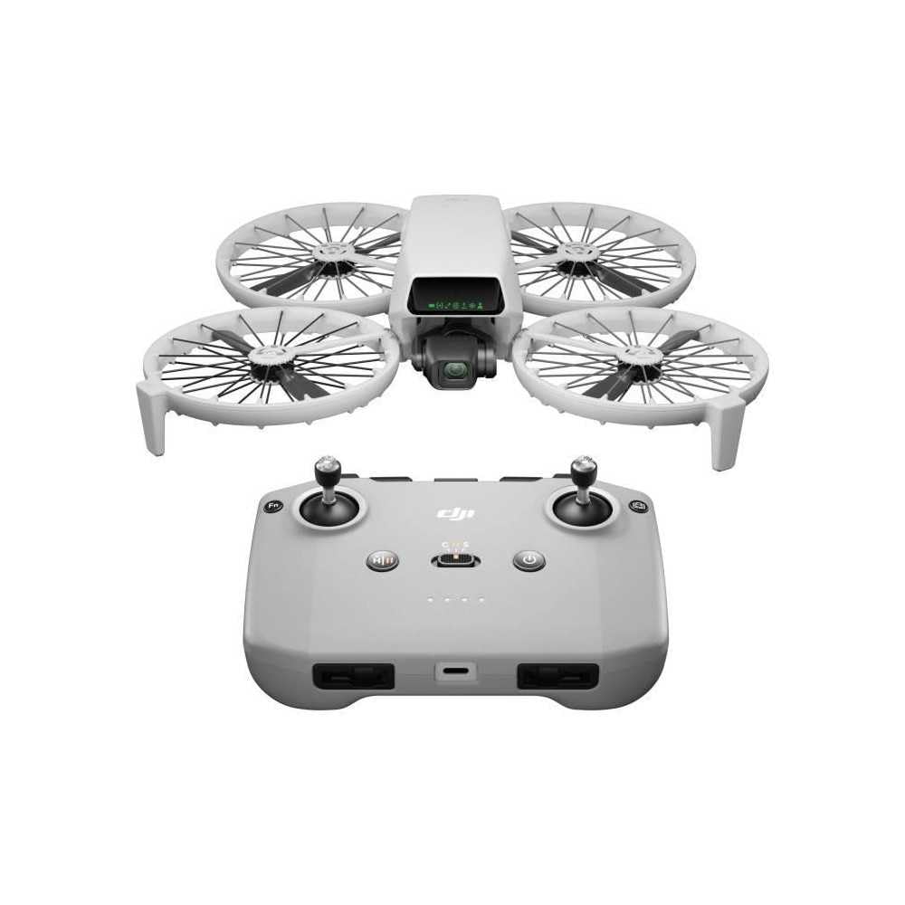 DJI Flip (RC-N3), Drone With 4K UHD Camera for Adults, Under 249 g, 3-Axis Gimbal Stabilization, 44000ft/13km Video Transmission, Palm Takeoff, Auto Return, 31-Min Flight Time, Intelligent Flight