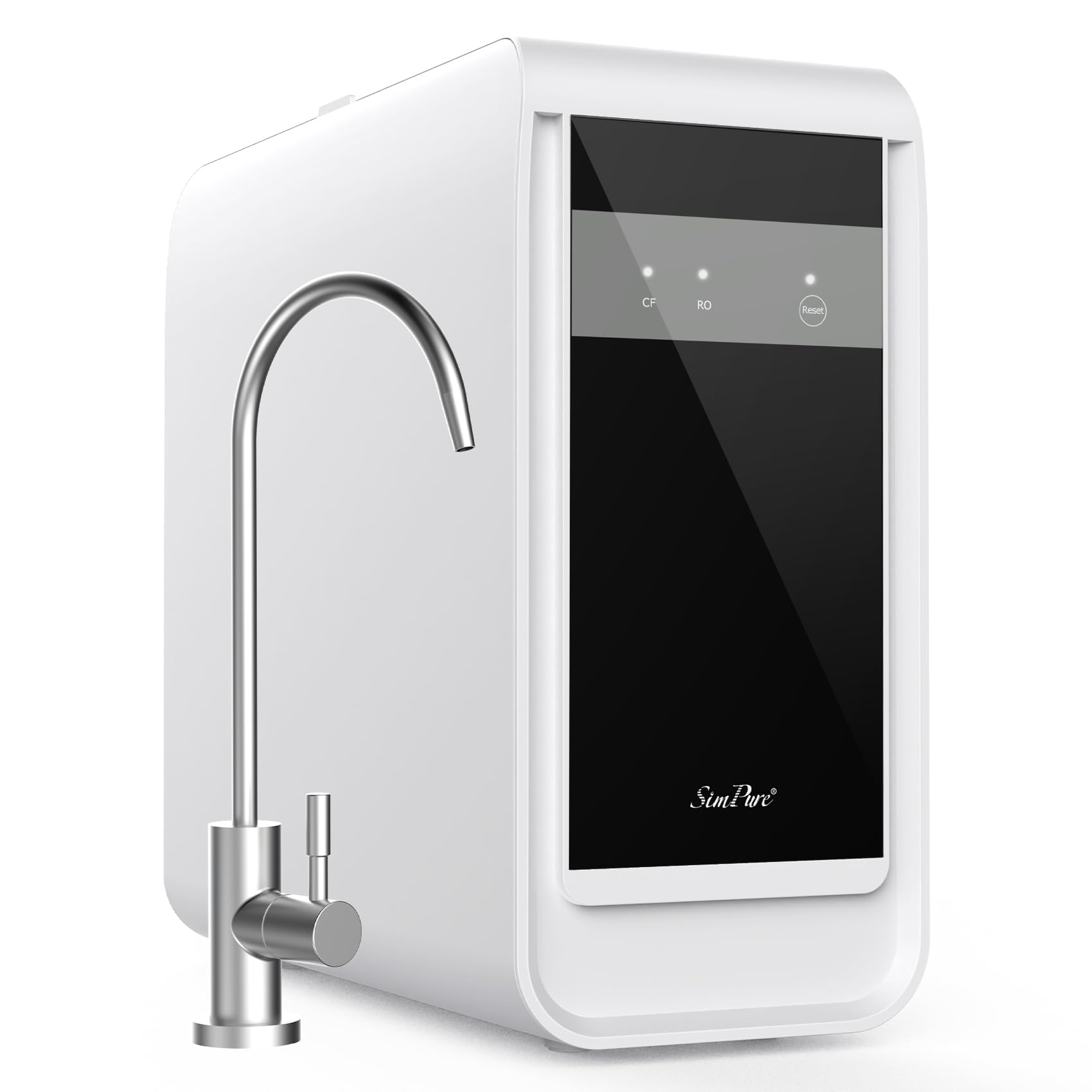 SimPure Q3-600 Tankless Reverse Osmosis System, Under Sink Water Filter System 600 GPD, 7 Stage RO Water Filtration, House Water Filter System, NSF/ANSI 58 Certified, 2:1 Pure to Drain, Built-in Pump