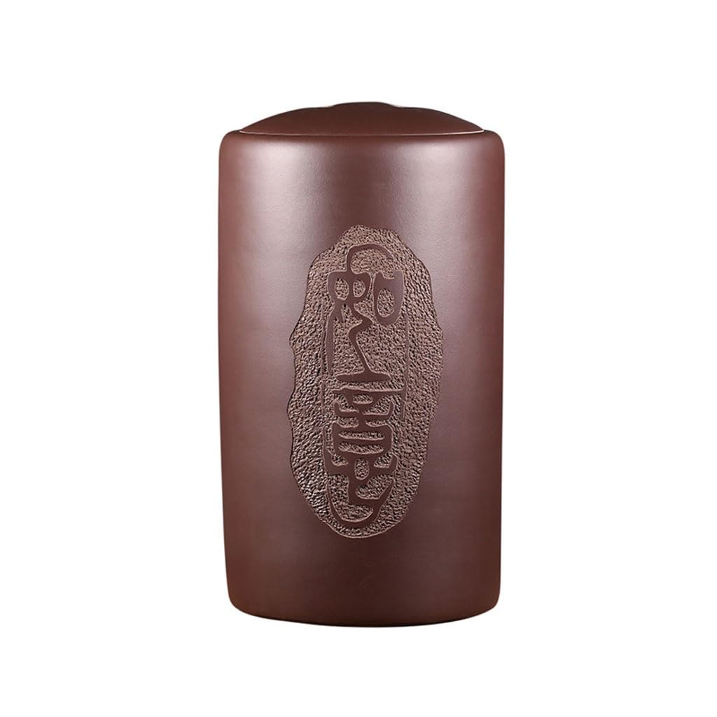 LINKIO Ceramic Food Jar Purple Clay Tea Canister Large 16 Pounds of Tea Canisters Native Color Purple Clay Ceramic Tea Canisters Pantry Storage Containers