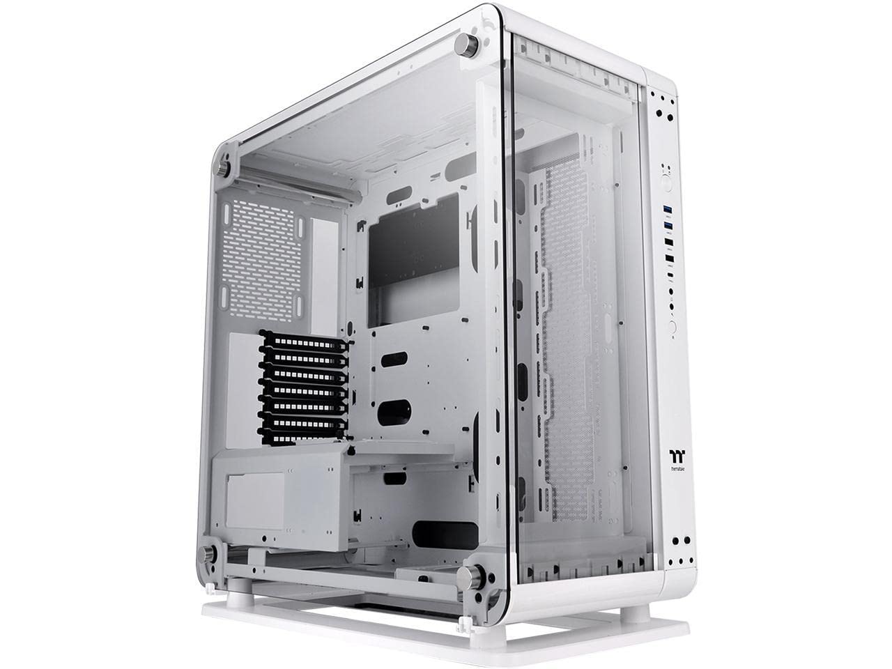 Thermaltake The Core P6 TG Snow Edition transformable ATX Mid Tower Fully Modular Computer Case with Tt LCS Certification CA-1V2-00M6WN-00