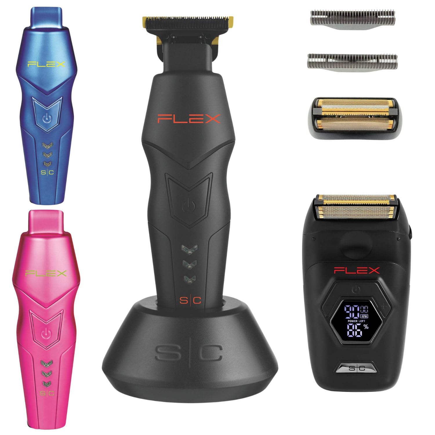 Stylecraft Flex Hair Trimmer, Shaver and Blades - Holiday Gift Bundle