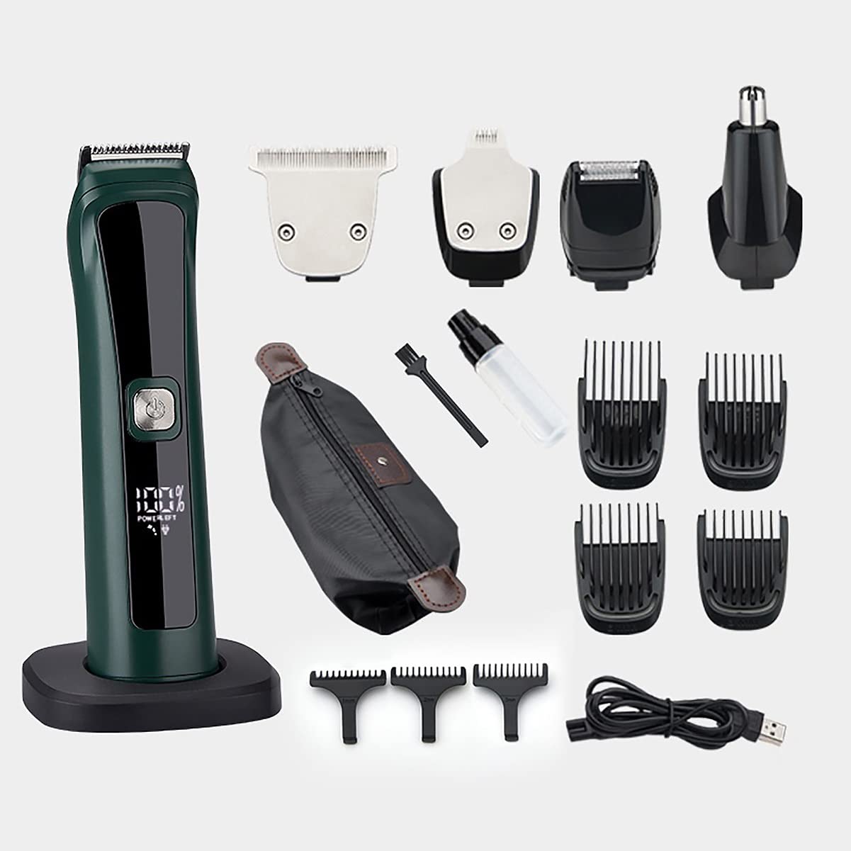 Hair Clippers for Men, 4 in 1 Professional Electric Hair Trimmer Titanium Alloy Cutter Head Shaver Blade USB Fast Charing Styling Hair Clipper