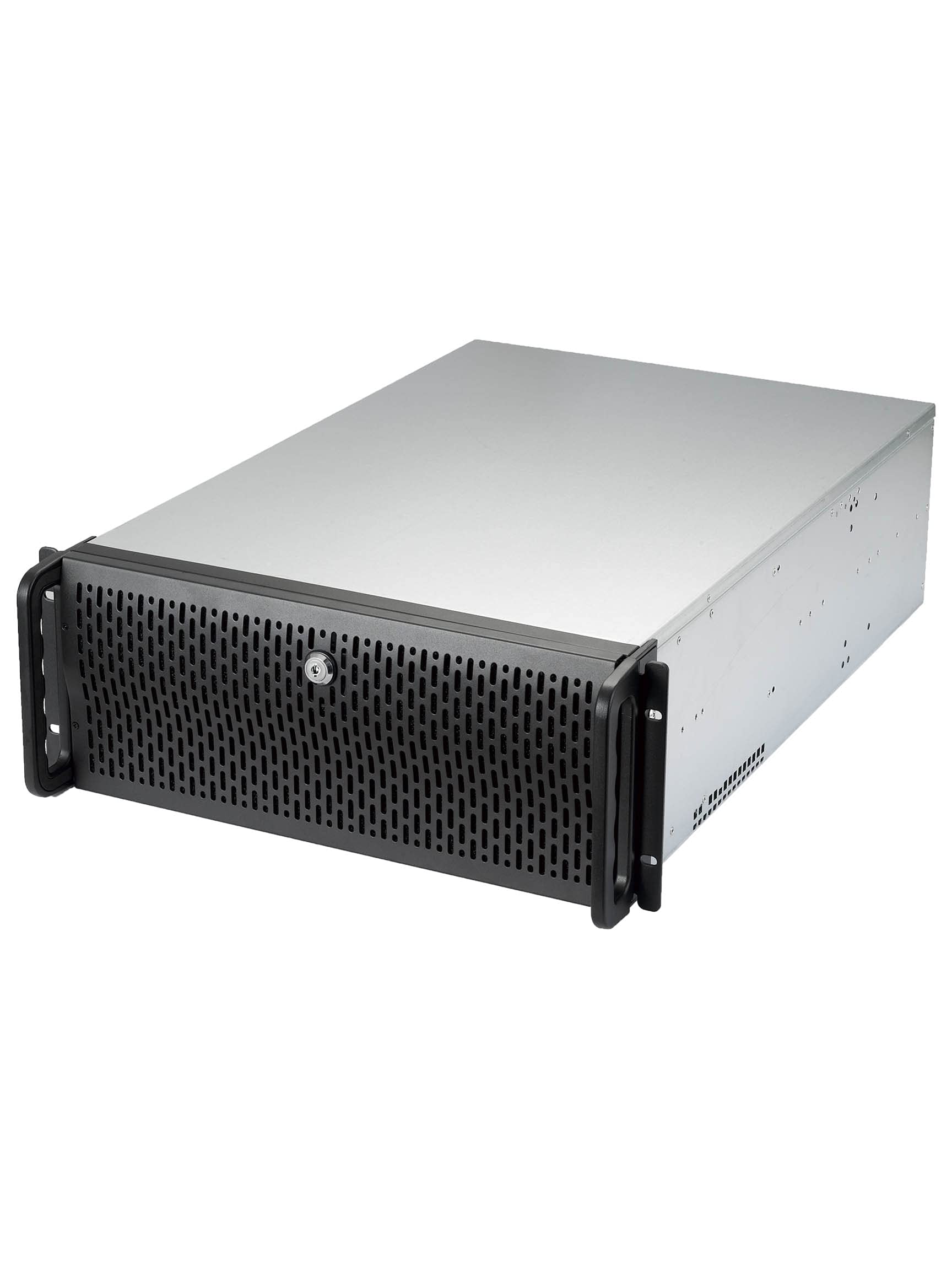 Rosewill 4U Server Chassis Rackmount Case | 15 3.5" HDD Bays | E-ATX Compatible | 6 Front 120mm Fans, 2 Rear 80mm Fans | 2X USB 3.0 | Front Panel Lock and Key | Silver/Black - RSV-L4500U