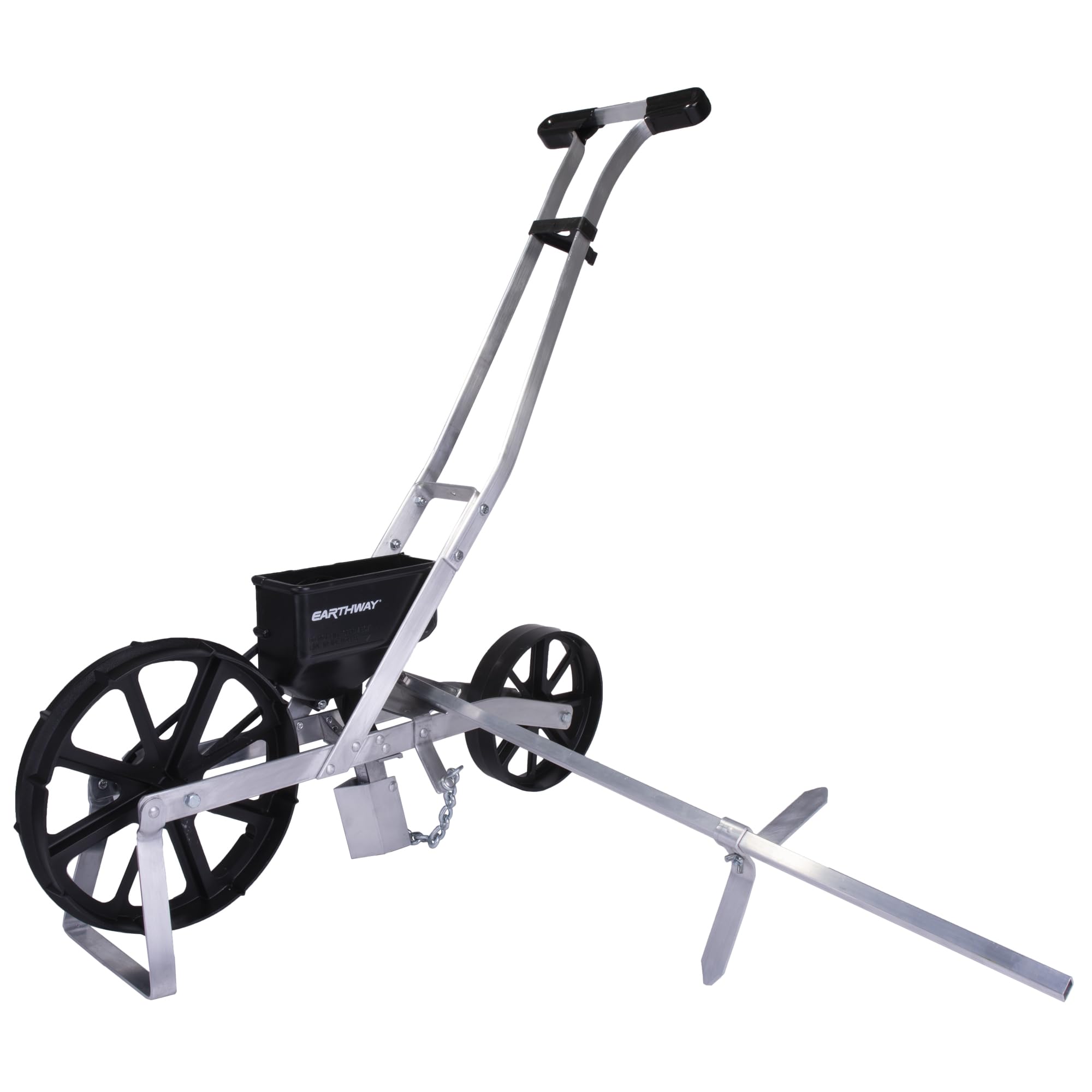 EarthWay 10001 Precision Garden Seeder Row Planter with 7 Seed Plates and 30 Inch Row Marker; Plants Hemp, Corn, and Peas. Use in Prepared Soil. Made in USA