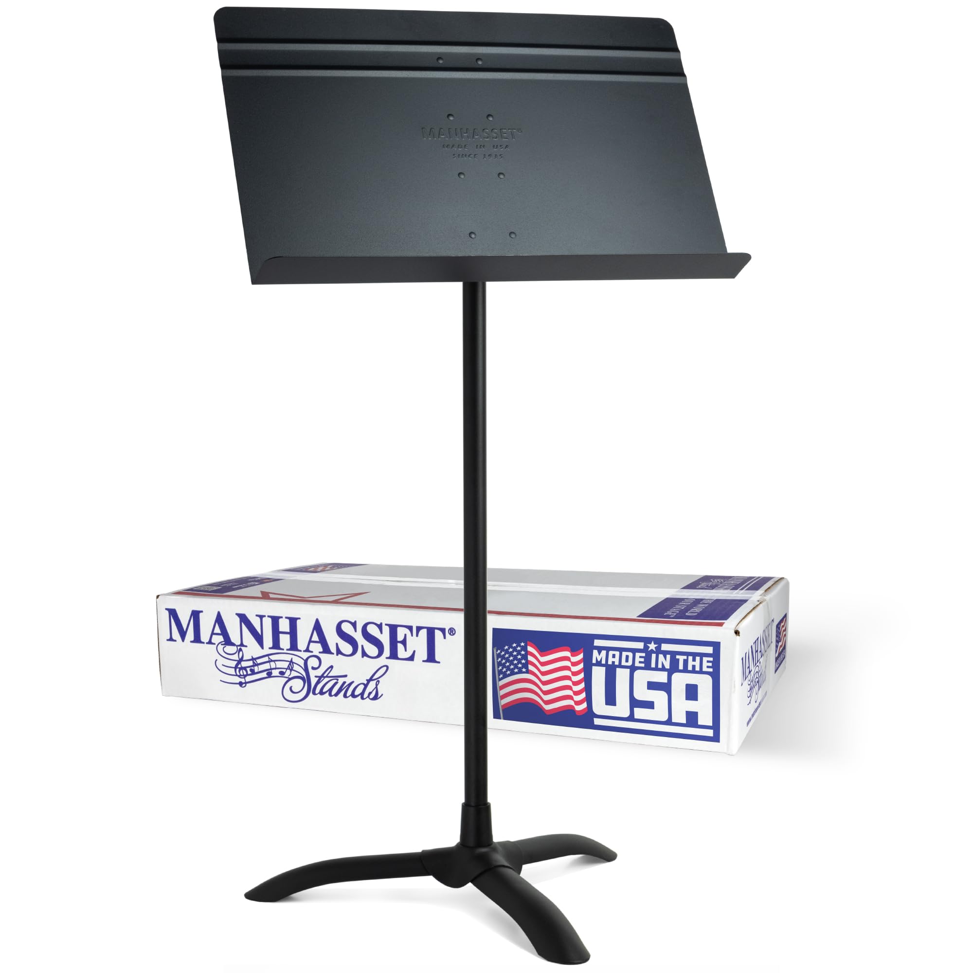 Manhasset Music Stand for Sheet Music - 48 Symphony Model - Long Lasting, Durable Manhasset Stand - Adjustable Height - 26" to 48" - Made in the USA