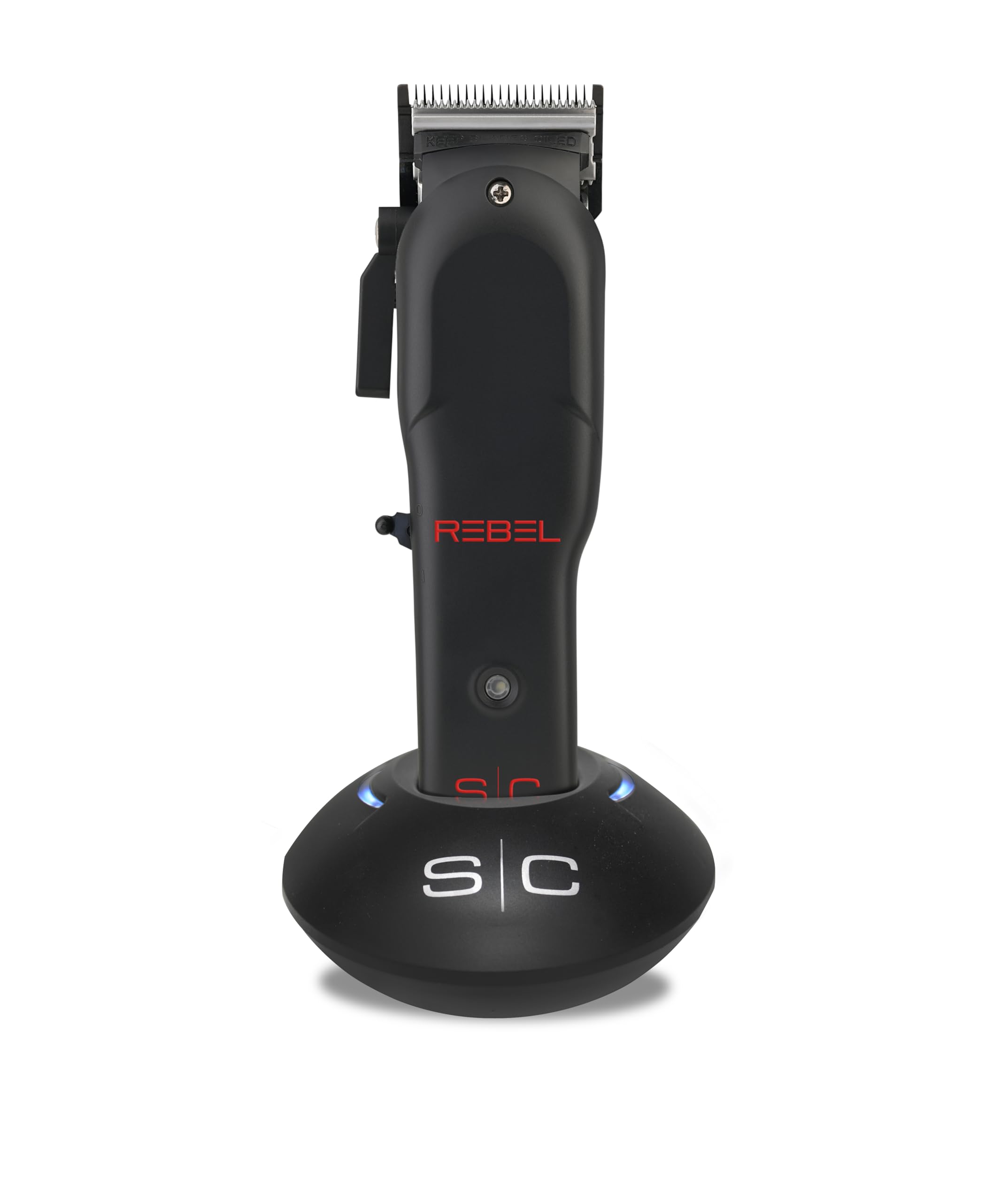 Stylecraft Rebel Professional Super-Torque Cordless Hair Clipper, Black Diamond Carbon Fusion Faper Blades