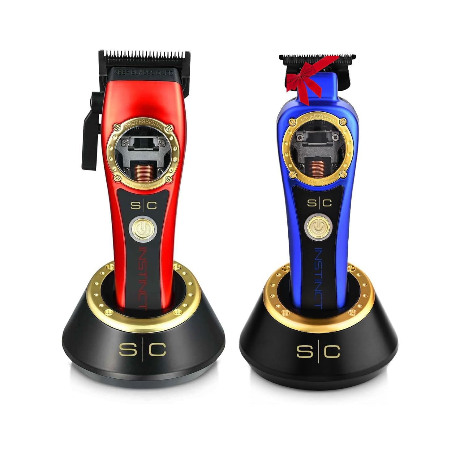 Stylecraft Instinct Professional Vector Motor Cordless Hair Clipper & Trimmer with Intuitive Torque Control Holiday Gift Bundle