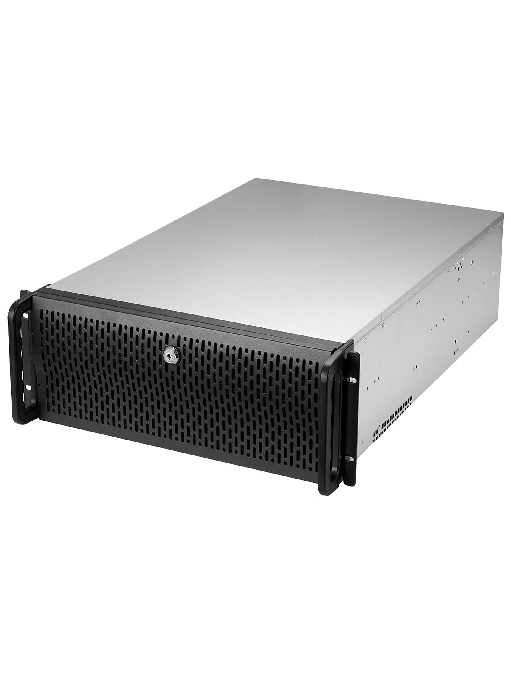 Rosewill 4U Server Chassis Rackmount Case | 8 3.5" HDD Bays, 3 5.25" Devices | E-ATX Compatible | 5 Front 120mm Fans, 2 Rear 80mm Fans | 2X USB 3.0 | Front Panel Lock | Silver/Black - RSV-L4000U