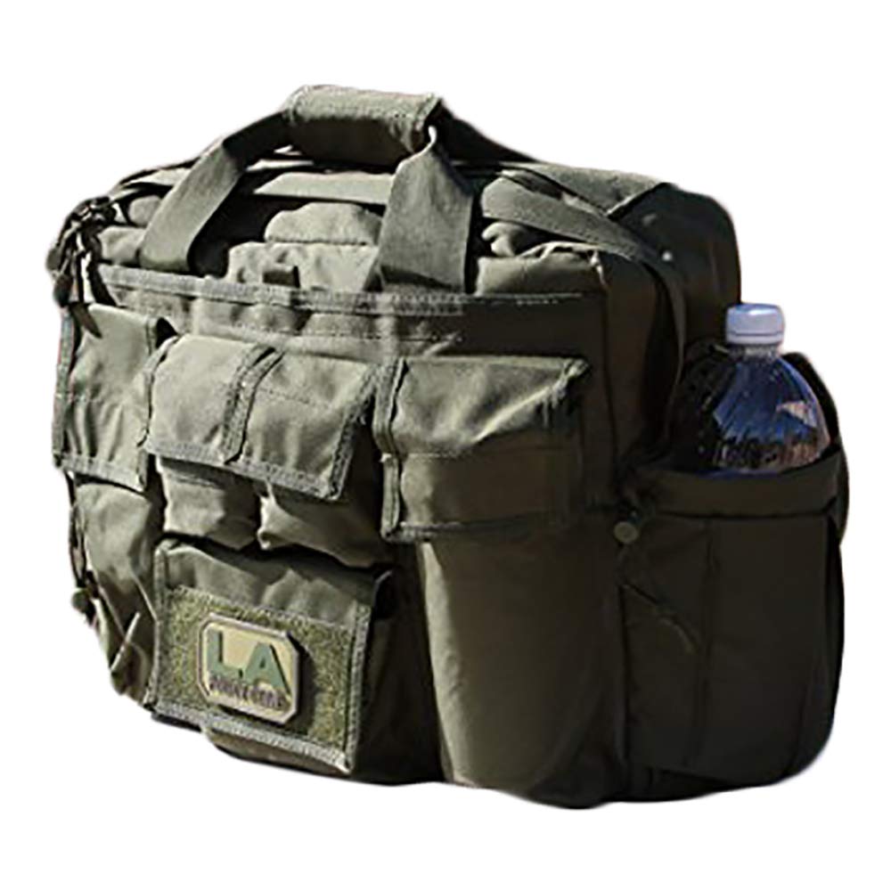LAPG Camping Gear Jumbo Bail Out Bag, Survival Gear Range Bag, Multiple Pockets, Multi-functional Hiking Gear Bug Out Bag, OD Green