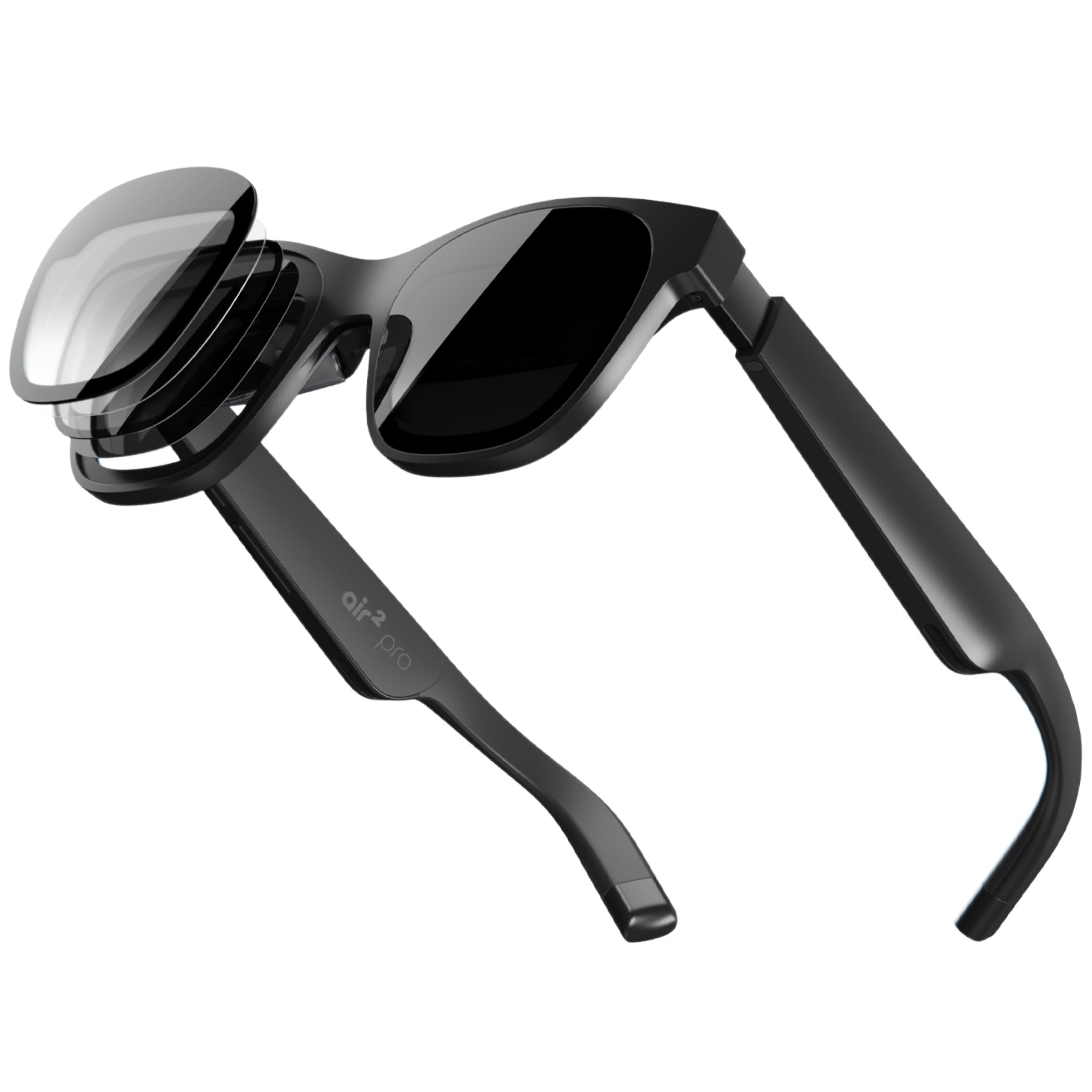 XREAL Air 2 Pro AR Glasses|46° FOV, 130" 120Hz HD Display, True Colors, Cinematic Sound, All-Day Comfort. Compatible with iPhone 16/15, Steam Deck, ROG, Mac, PC, Android & iOS