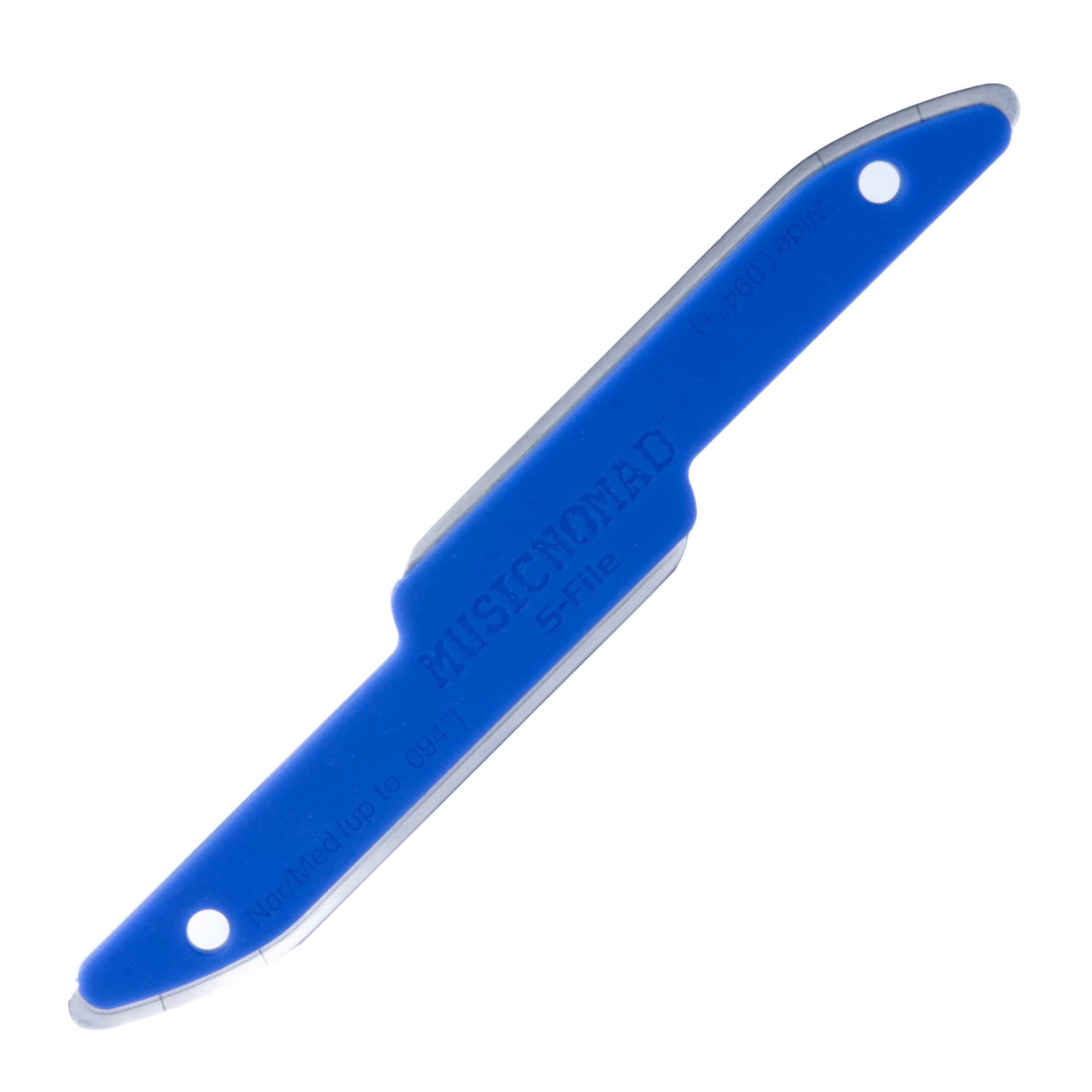MusicNomad MN850 Diamond Coated, Safe Zone Guitar Fret Crowning File & Luthier Tool (S-File)