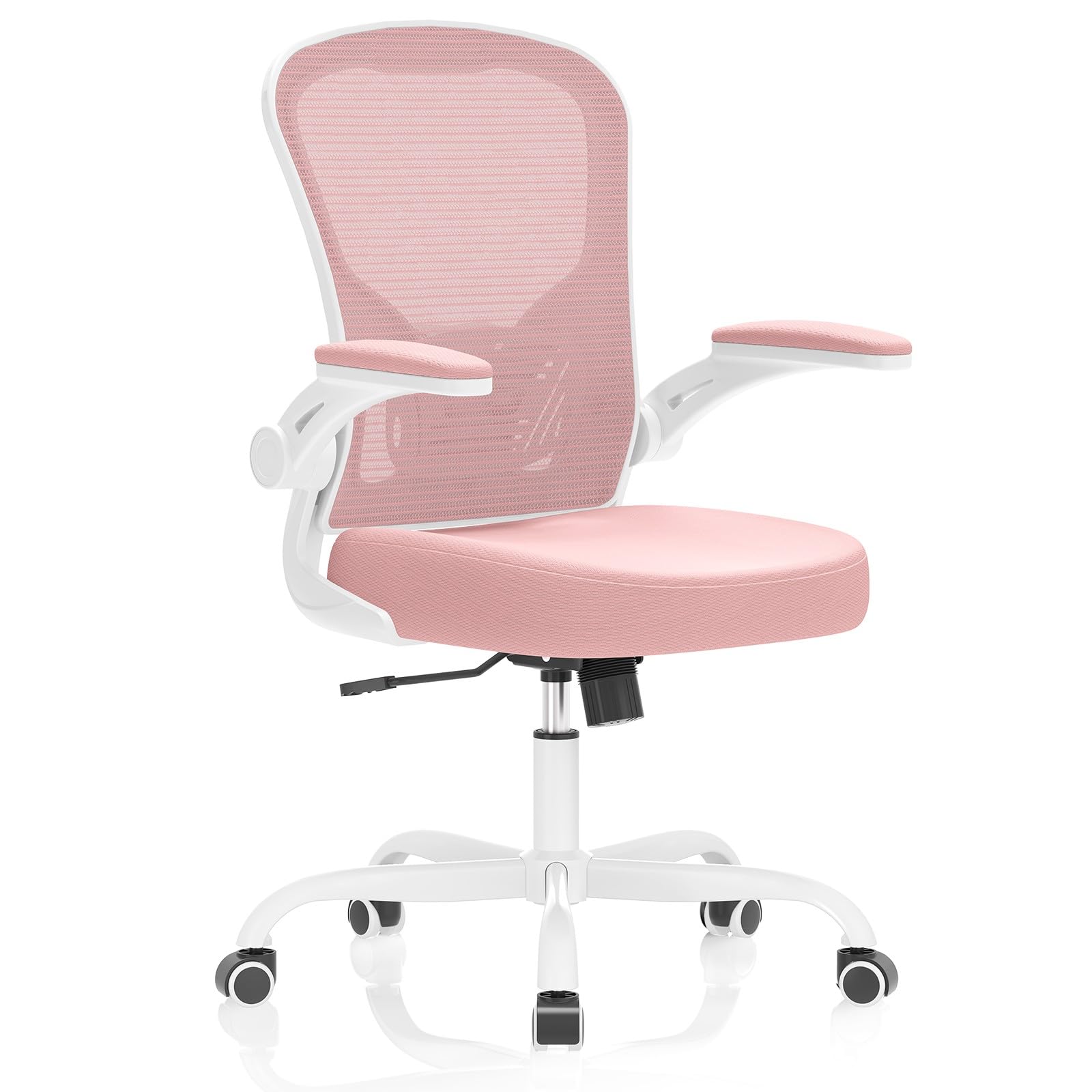 Office Chair, Ergonomic Desk Chairs 330LBS Capacity High Back Mesh Computer with Flip-up Armrests, Comfy Work Chair with Adjustable Lumbar Support, Rolling Swivel Executive Task