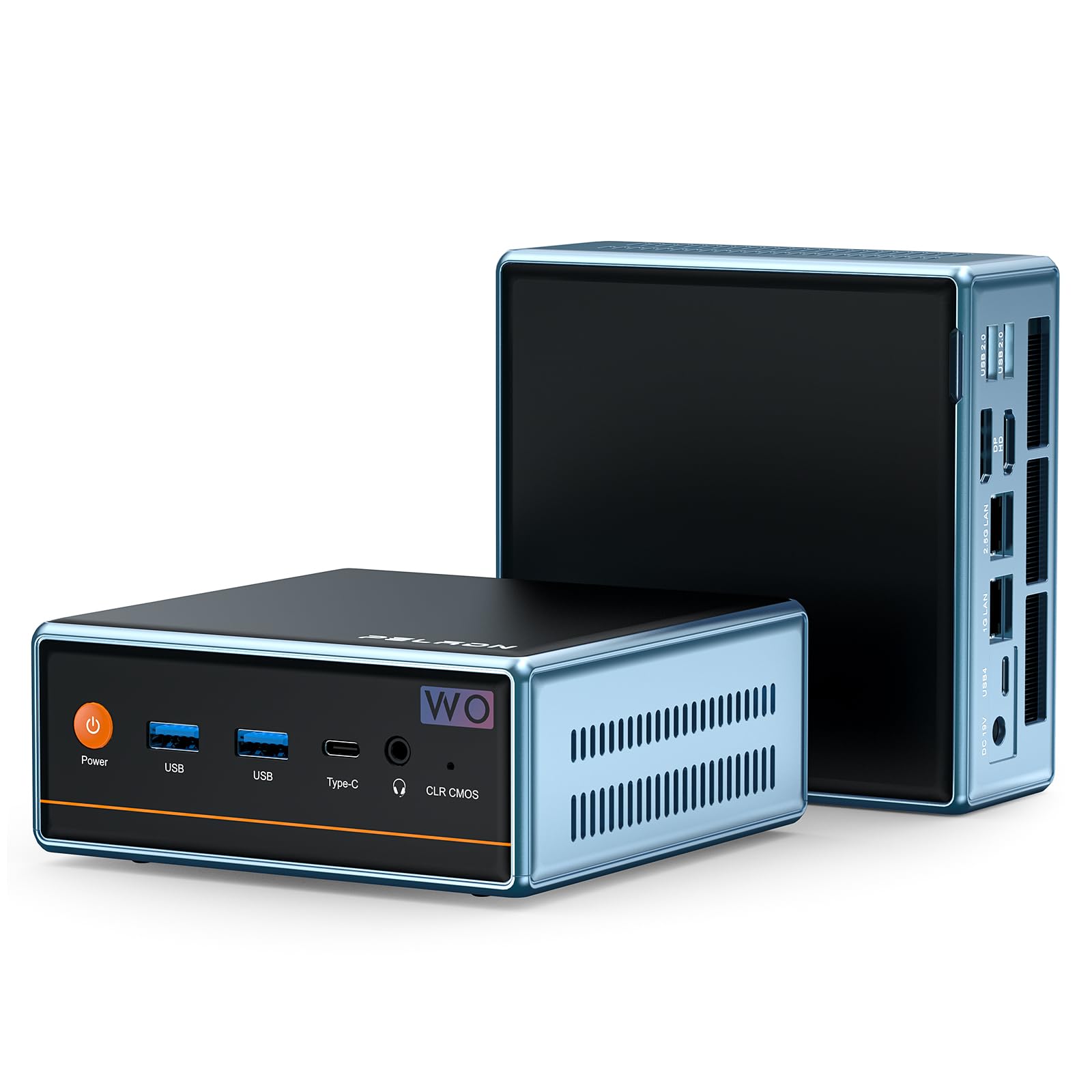 PELADN WO4 Mini PC, 16GB DDR5 4800MHz, 512GB NVME SSD | AMD Ryzen 9 6900HX (8C/16T up to 4.9Ghz), Desktop Computer, Triple Output/WiFi6/BT5.2/DP1.4/HDMI2.0/USB4.0