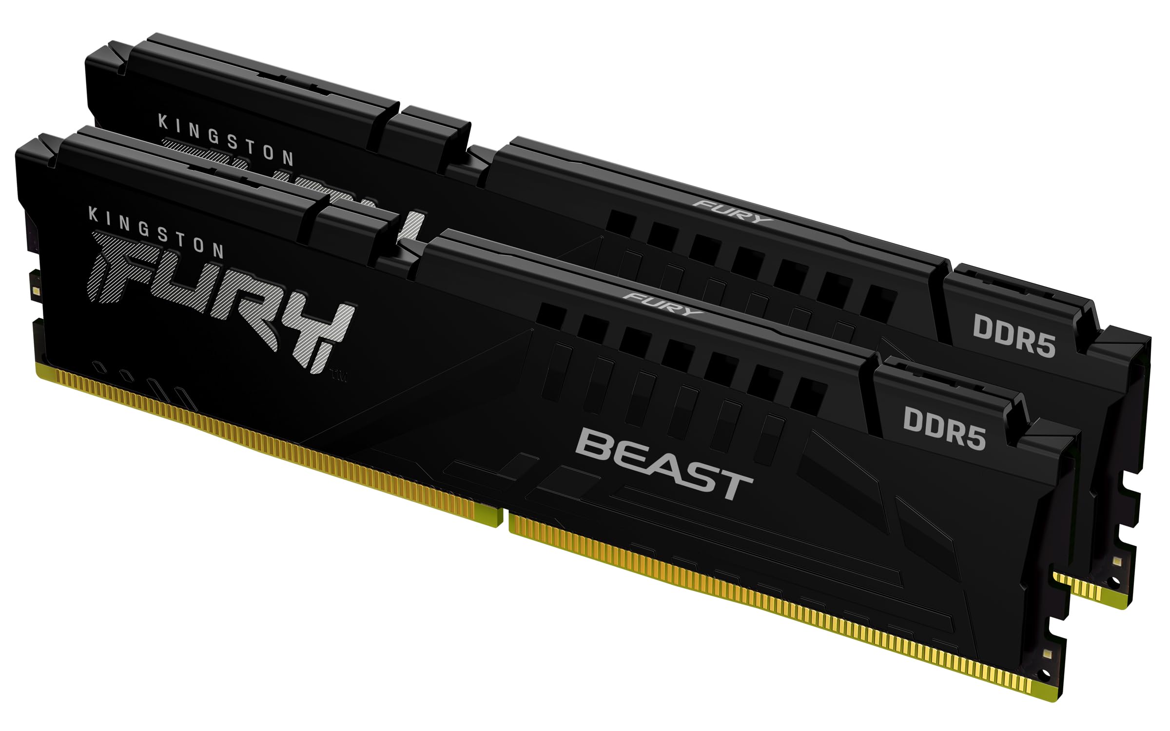 Kingston Fury Beast 16GB (2x16GB) 6000MT/s DDR5 CL36 Desktop Memory | AMD Expo | Plug N Play | Kit of 2| KF560C36BBE2K2-32