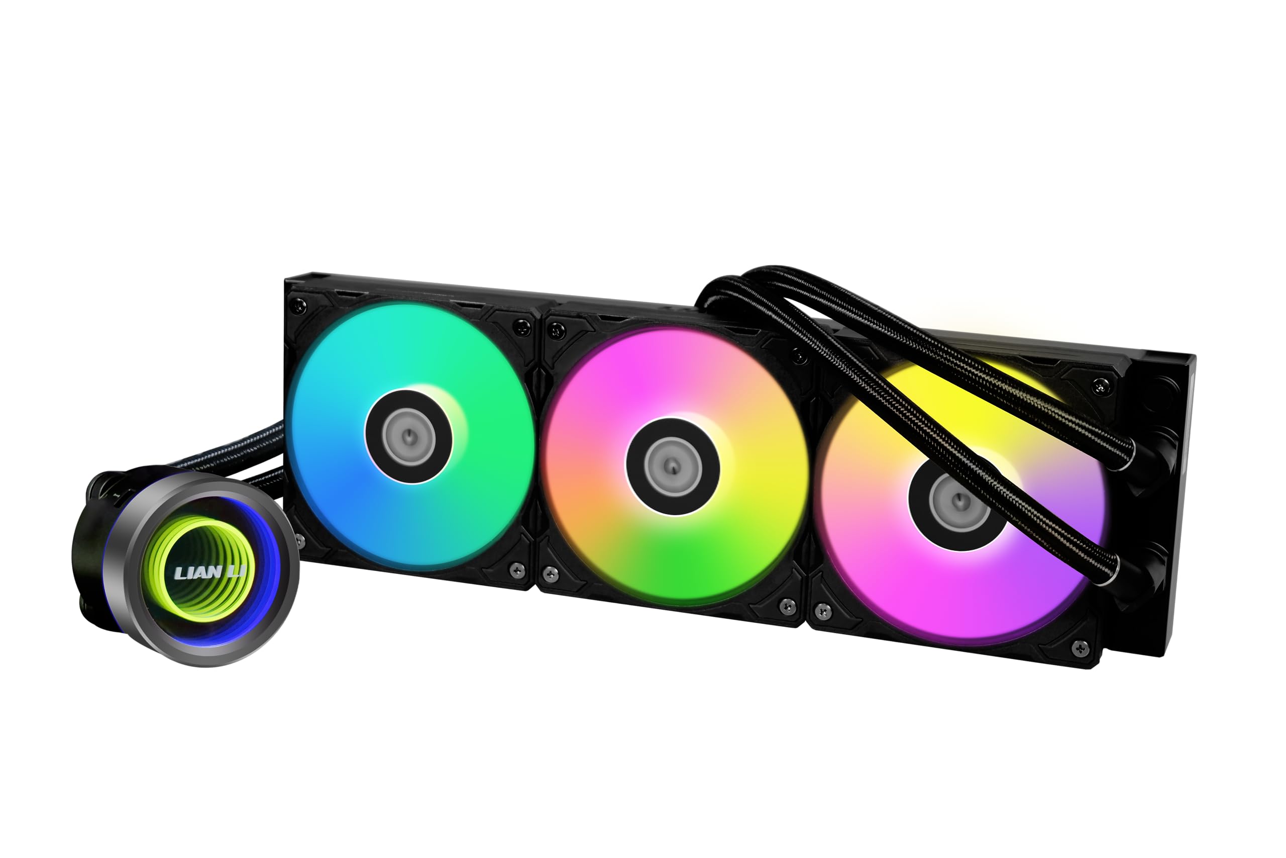 Lian Li GA II Trinity 360 - AIO CPU Liquid Cooler 360mm - Pre-Installed ARGB Daisy-chainable Radiator Fans or UNI Fan SL-INF Fans - for Intel LGA 1700, 1200, 115X, AMD AM5/AM4 Sockets (GA2T36B.US)