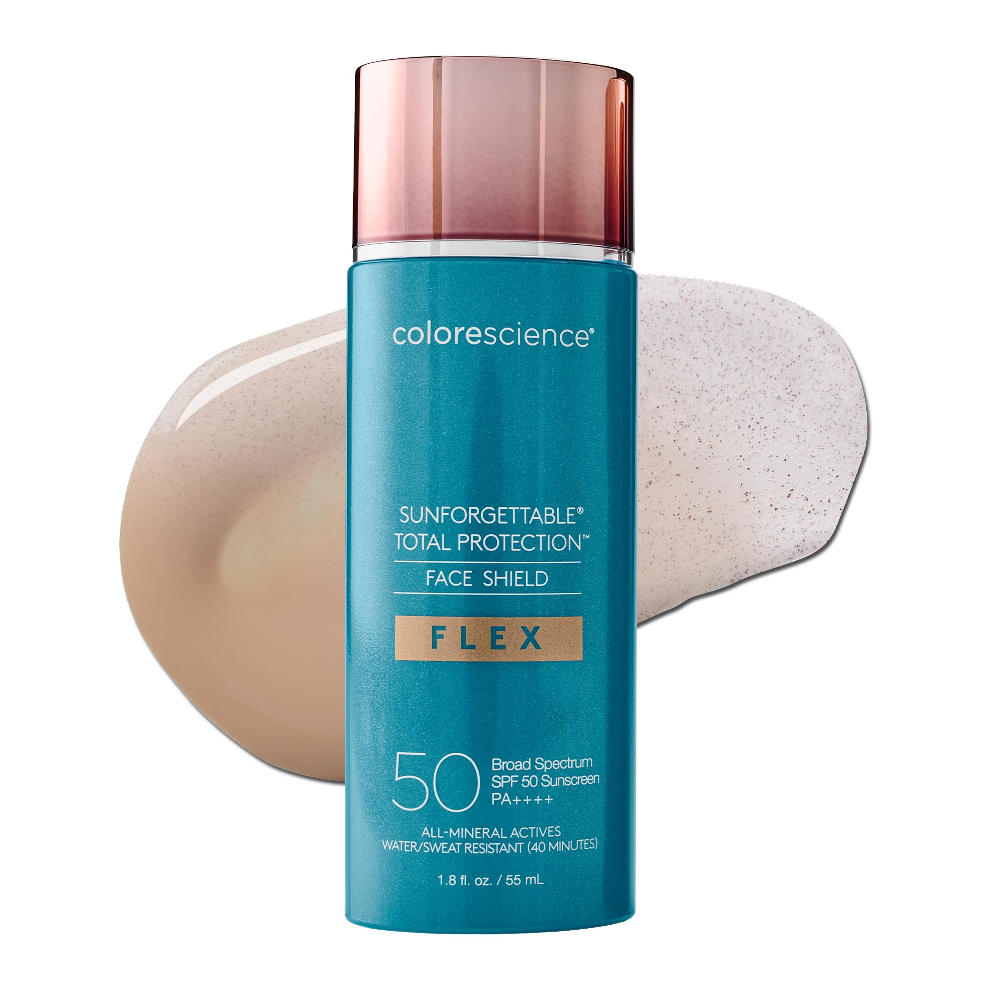 Colorescience Total Protection Face Shield Flex SPF 50, Zinc Oxide Formula, Medium, 1.8 fl. oz.