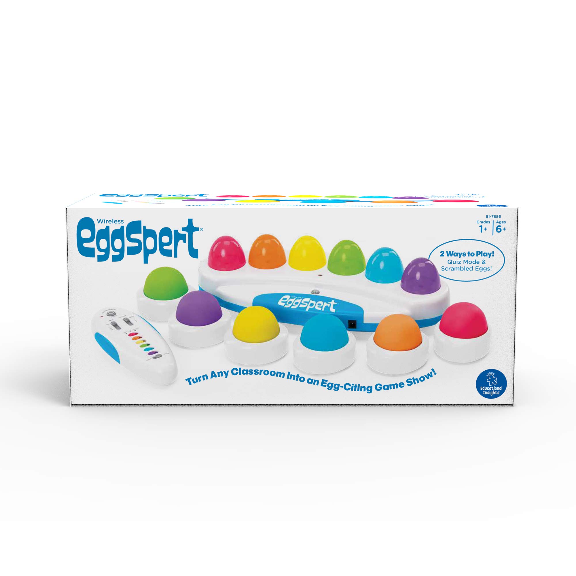 Educational Insights Wireless Eggspert 2.4 GHz - Classroom Games and Buzzers, Teacher and Classroom Must Haves, Back to School Supplies