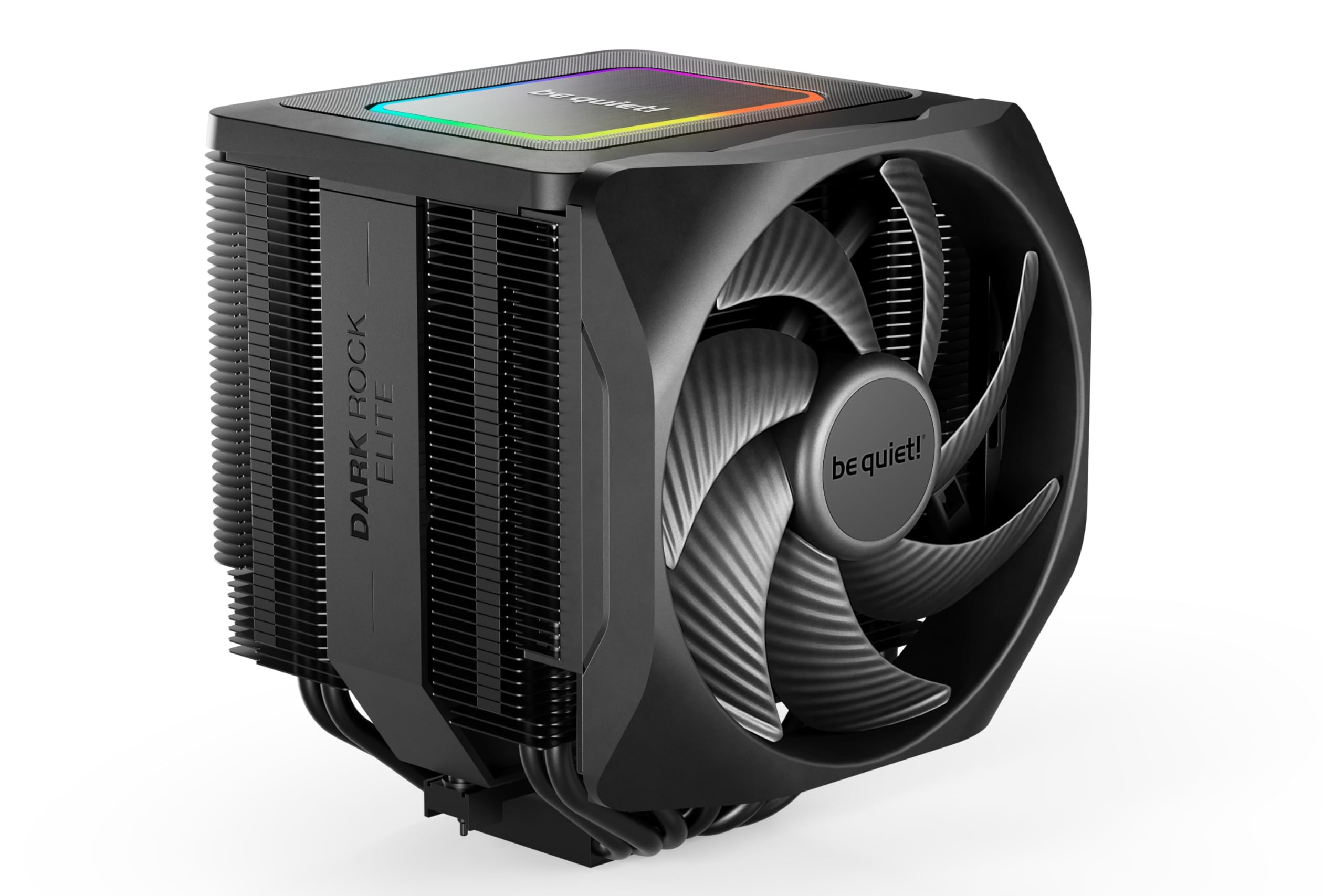 be quiet! Dark Rock Elite Air CPU Cooler | 2X Silent Wings 135mm PWM Fans | Speed Switch with 2 Modes | High-Performance Heat Pipes | Front Fan Rail System | Enhanced RAM Compatibility | BK037